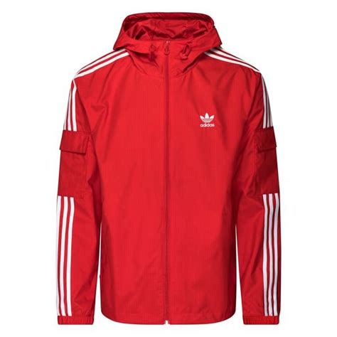 adidas rot weiß windbreaker|Adidas waterproof windbreaker.